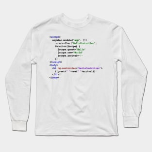 AngularJS New Baby Long Sleeve T-Shirt